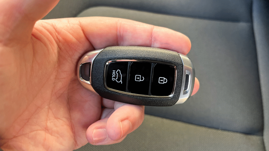 Replacing the battery in a car key fob
